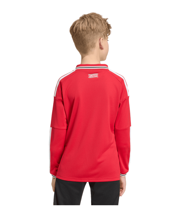 adidas Manchester United Trikot Langarm Home 2026/2027 Kinder Rot - rot