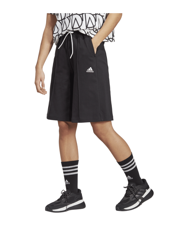 adidas Allover Culottes Damen Schwarz - schwarz