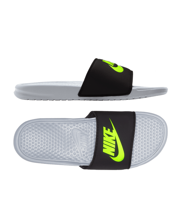 Nike Benassi Just Do It. Badelatschen F027 - grau