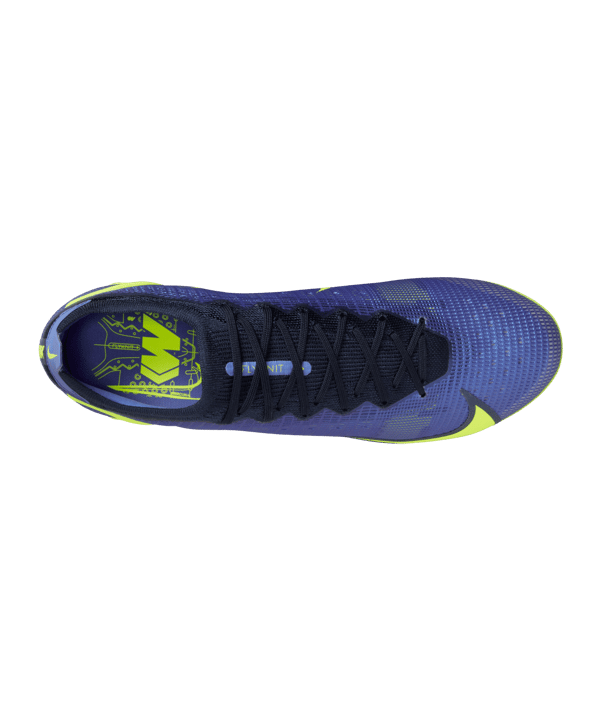 Nike Mercurial Vapor XIV Recharge Elite FG Blau Gelb F574 - blau