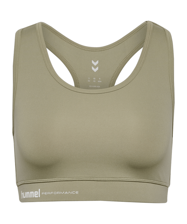 Hummel Pulse Light Support Sport-BH Damen Grün F6092 - gruen