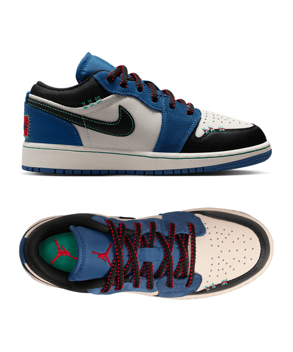 Jordan Air 1 Low SE Bambini Blu C400 - blu