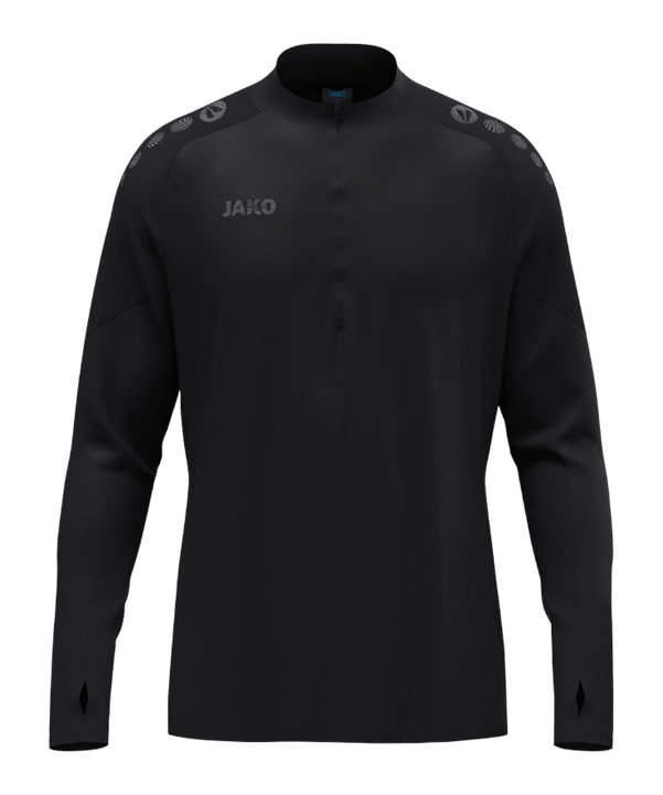 JAKO ZipTop Light Flow Sweatshirt Kids Schwarz F800 - schwarz