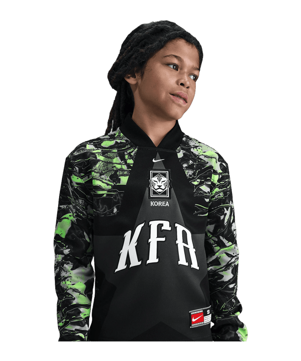 Nike KFA Südkorea Torwarttrikot Langarm Hollywood Kids Schwarz F010 - schwarz
