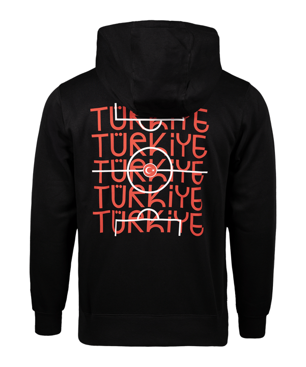 Nike TFF Turchia Hoody Nero Ctffio9035schwarz - nero