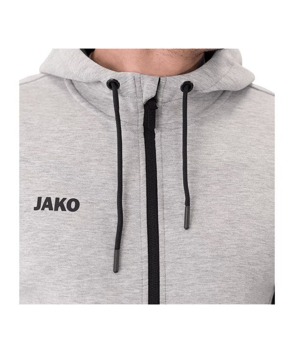 JAKO Premium Basic Veste à capuche Gris C040 - gris