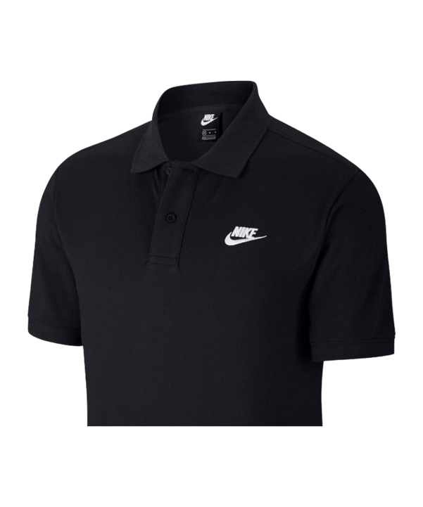 Nike Team Cotton Poloshirt Schwarz F010 - schwarz