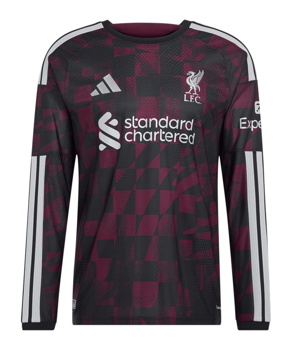 adidas FC Liverpool Authentic Trikot Langarm 3rd 2026/2027 Schwarz - schwarz