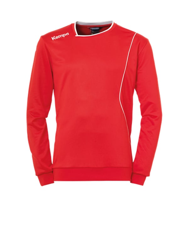 Kempa Curve Training Sweatshirt Kids Rot Weiss F02 - rot