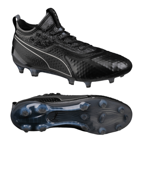 PUMA ONE 1 Leder FG/AG Schwarz F02 - schwarz