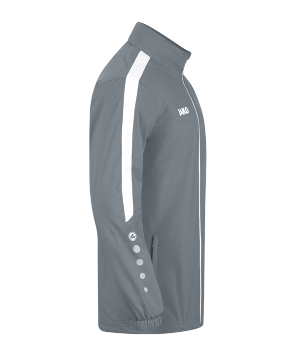 JAKO Power Allwetterjacke Kids Grau Weiss F840 - grau