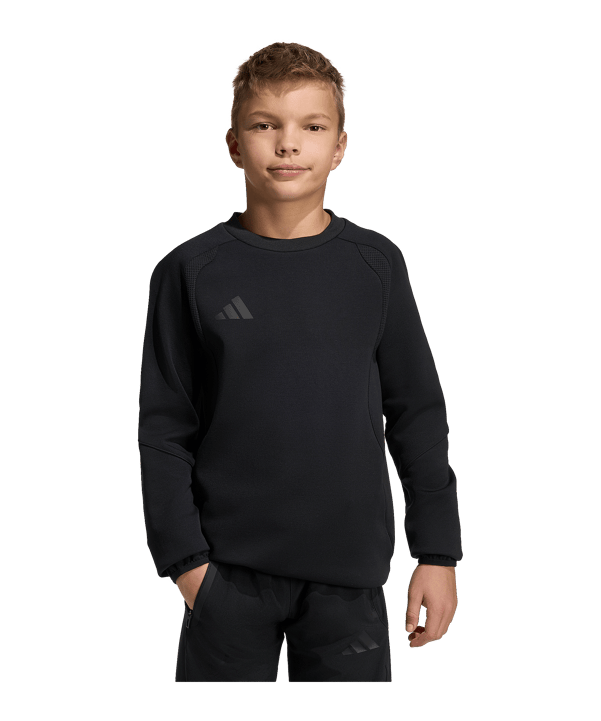 adidas Tiro Travel Sweatshirt Kids Schwarz - schwarz