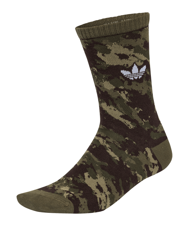 adidas Originals Camo Crew 2 Pairs Calze Verde - verde