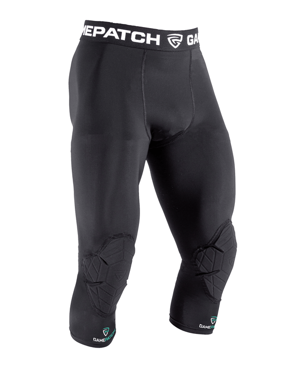 Gamepatch 3/4 Knee Padding Tight Tight Schwarz - schwarz