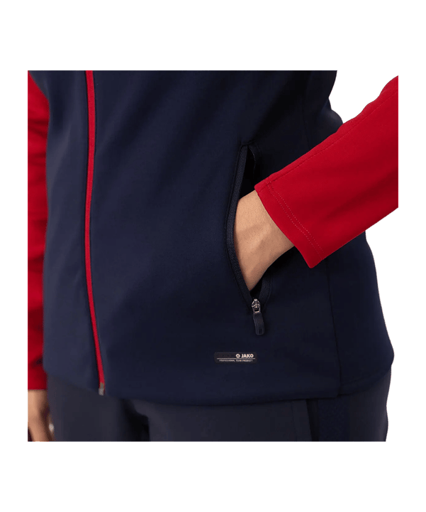 JAKO Icon Kapuzenjacke Damen Blau Rot F901 - blau