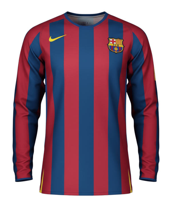 Nike FC Barcelona Reissure 2005 'Ronaldinho' Trikot langarm Blau F471 - blau