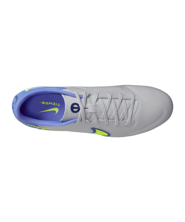 Nike Tiempo Legend IX Recharge Academy FG/MG Grau Gelb Blau F075 - grau