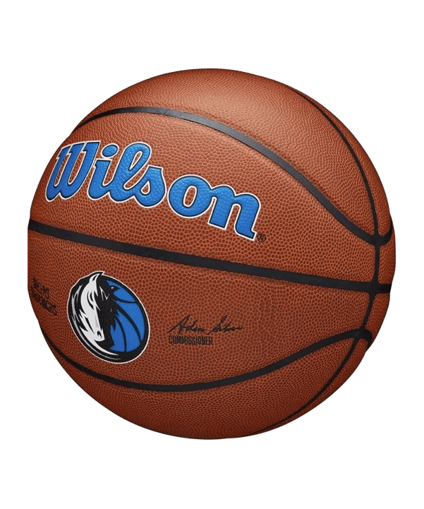 Wilson NBA Dallas Mavericks Team Composite Basketball Training Ball Blau - blau