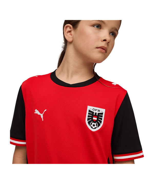 PUMA ÖFB Österreich Replica Trikot Home WM 2026 Kids Rot F01 - rot