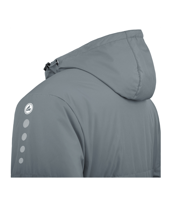 JAKO Team Coach Kapuzenjacke Grau F840 - grau