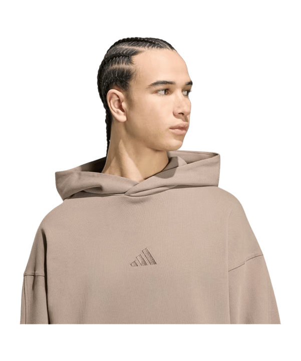adidas Kit Small Logo Hoody Braun - braun