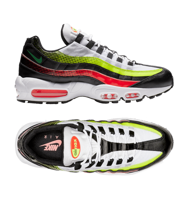 Nike Air Max 95 SE Sneaker Schwarz Rot Weiss F004 - schwarz