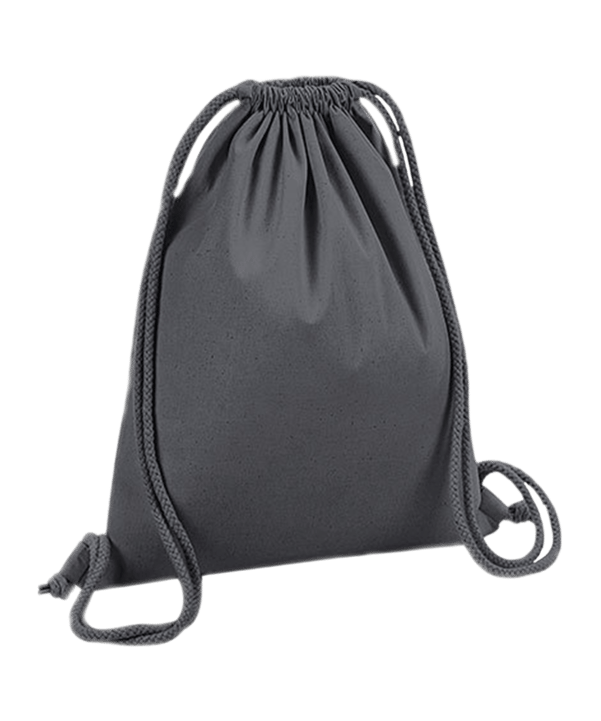 Merch Organic Premium Cotton Gymsack GrapGrey - grau