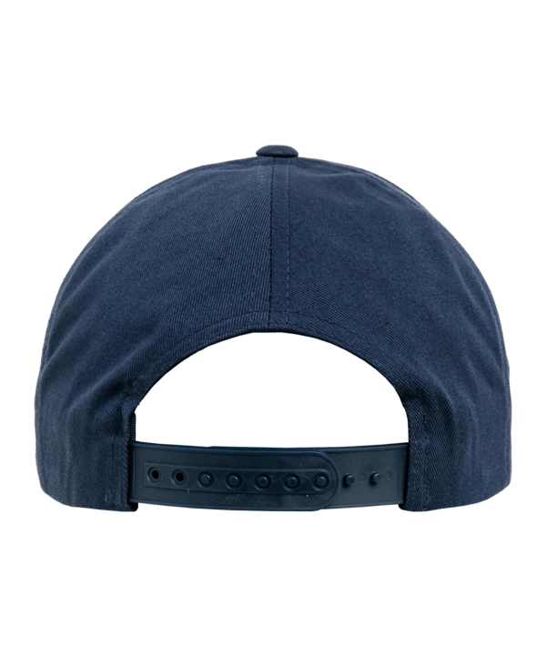Merch 5 Panel Curved Snapback Cap Navy - blau
