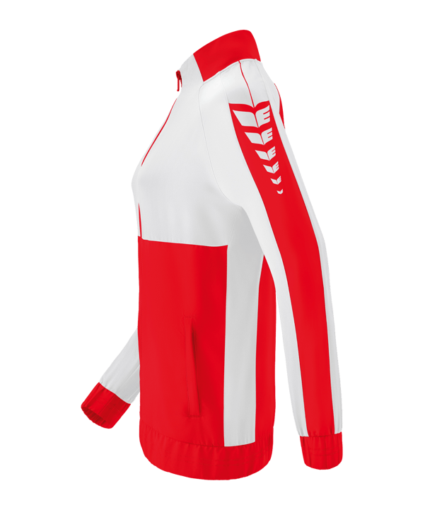Erima Six Wings Präsentationsjacke Damen Rot Weiss - rot