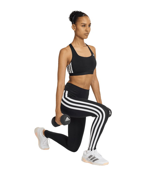 adidas Optime Essentials Workout Sport-BH Damen Schwarz - schwarz