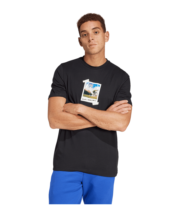 adidas All Day T-Shirt Schwarz - schwarz