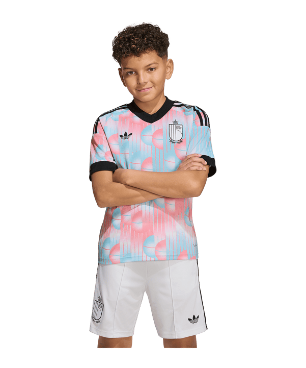 adidas KBVB Belgien Trikot Away WM 2026 Kids Blau - blau