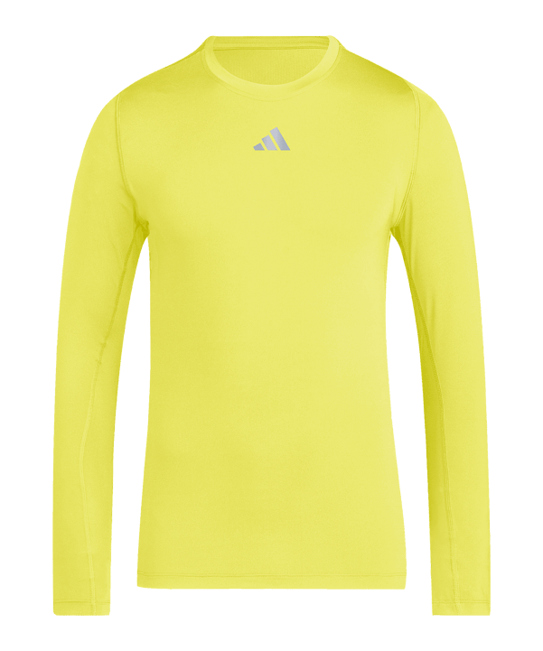 adidas Techfit Longsleeve Sous-Vêtements À Manches Longues Jaune - jaune