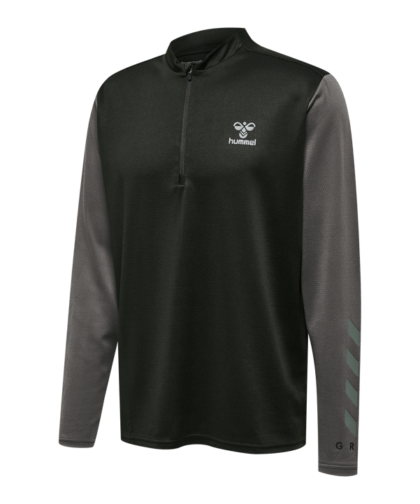 Hummel Ongrid 1/2 Zip Poly Sweatshirt Schwarz F2715 - schwarz