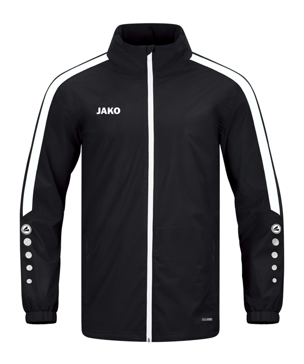 JAKO Power Allwetterjacke Schwarz Weiss F800 - schwarz