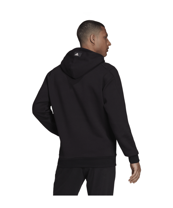 adidas Hoody Schwarz Weiss - schwarz