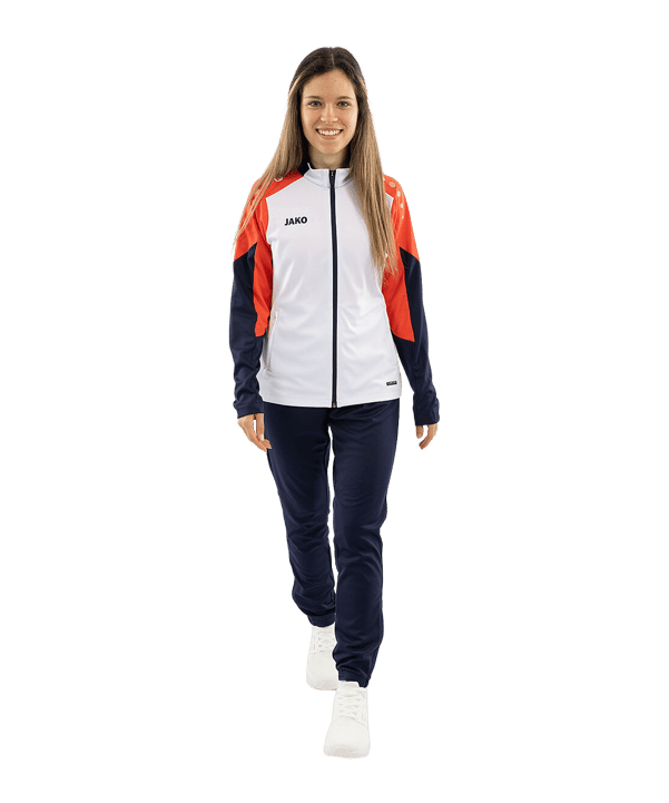 JAKO Dynamic Trainingsjacke Damen Weiß F026 - weiss