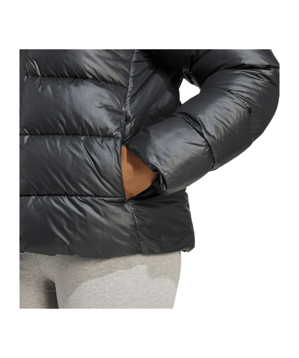 adidas Essentials Climawarm Synthetic Down Puffer Kapuzenjacke Damen Schwarz - schwarz