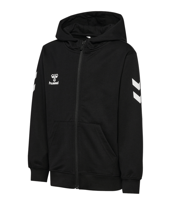 Hummel Go 2.0 Chevron Kapuzenjacke Kids Schwarz F2001 - schwarz