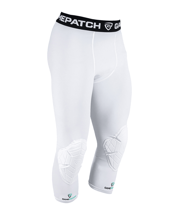 Gamepatch 3/4 Knee Padding Tight Tight Weiß - weiss