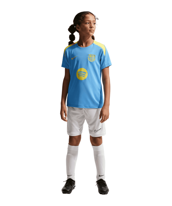 Nike FC Barcelona Strike Trainingsshirt Kids Blau F413 - blau
