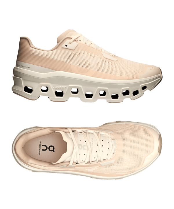 On Running Damen Cloudmonster Void Laufschuh Weiß - weiss