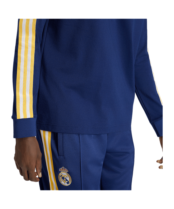 adidas Real Madrid Originals Longsleeve Blau - blau