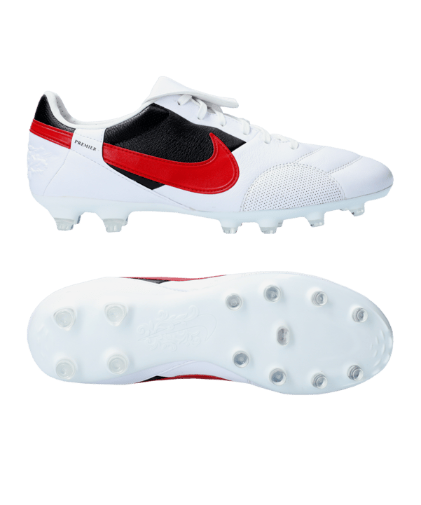 Nike Premier III FG Ready Weiss Rot Schwarz F101 - weiss