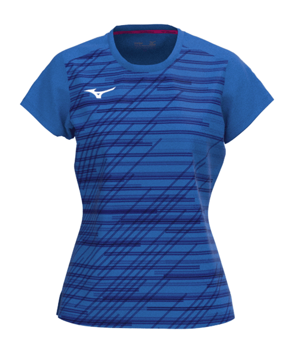 Mizuno Chiba T-Shirt Damen Blau F022 - blau
