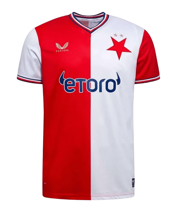 Castore SK Slavia Prague Maglietta Home 2026/2027 Rosso - rosso