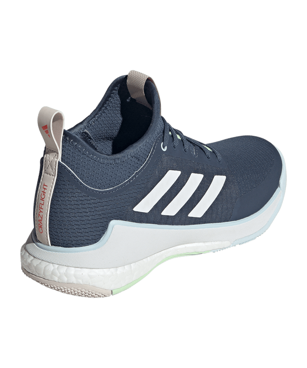 adidas Crazyflight Mid Damen Blau Weiss - blau