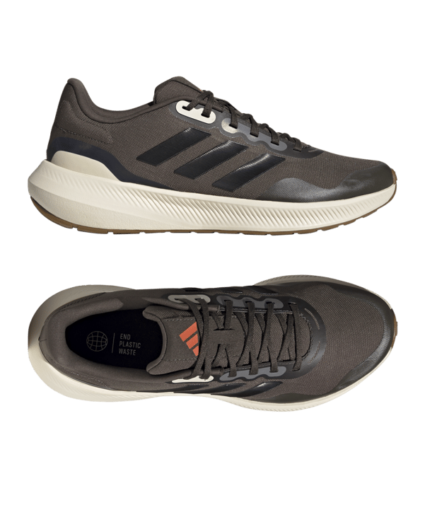 adidas Runfalcon 3.0 TR Braun Schwarz Laufschuh - gruen