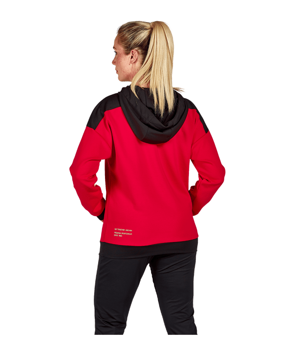 Erima Change by Hoody Damen Rot Schwarz