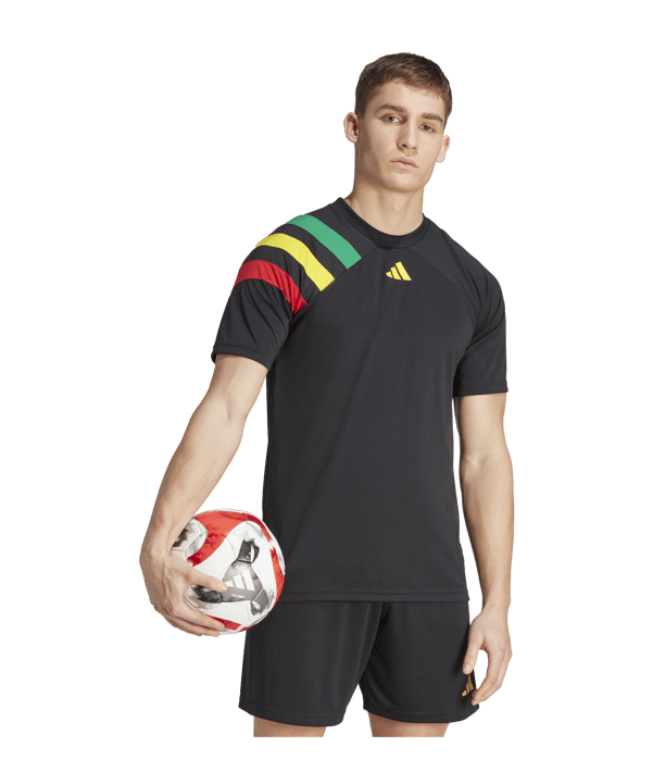 adidas Fortore 23 Trikot Schwarz Grün Gelb - schwarz